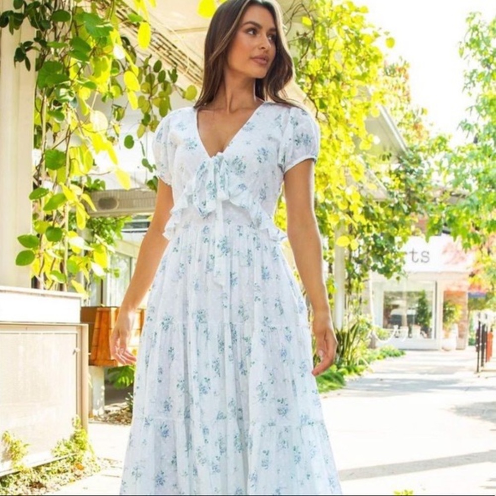 LOVESHACKFANCY CARLTON DRESS 0